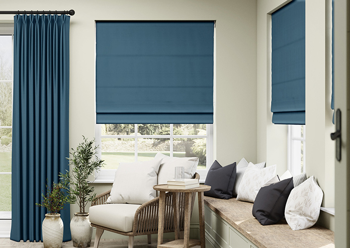 Windermere, Peacock - Twist&Fit Roman Blind - Image 3